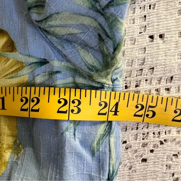 CLEARANCE Caribbean Joe Blue and Yellow Casual Button Down Shirt - Picture 5 of 5